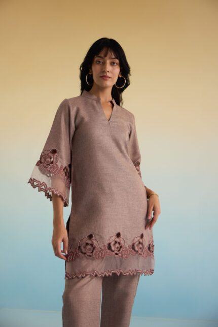 Rose Embroidered Co-ord