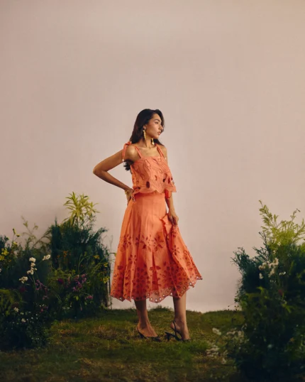 Rust Lily Skirt Set
